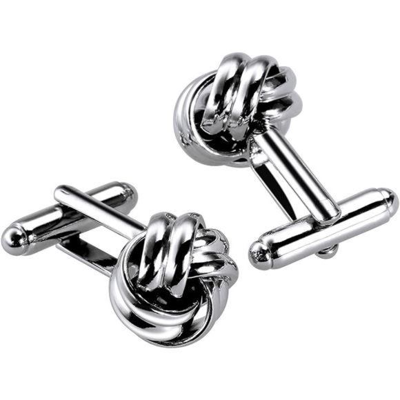 Men's Cufflinks Cuff Links for Men, Stainless Steel Tuxedo Shirt Cuff Links Set - Picture 2 of 6